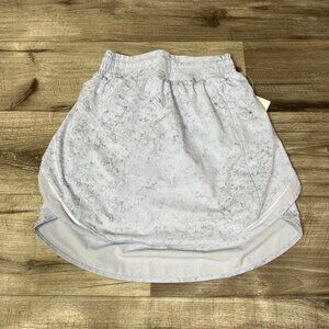 Lululemon Athletic Hotty Hot HR Skirt Long NWT Pastel Blue Multi Women’s Size 2